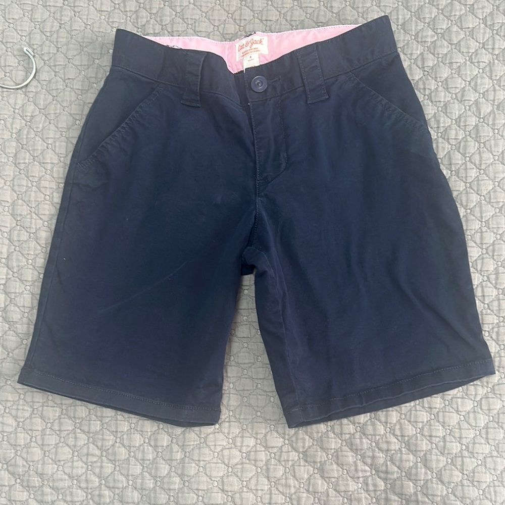 Cat & Jack Blue Chino Shorts Cotton Blend